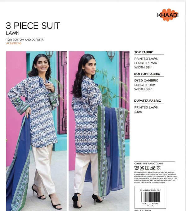 Khaadi 3pcs