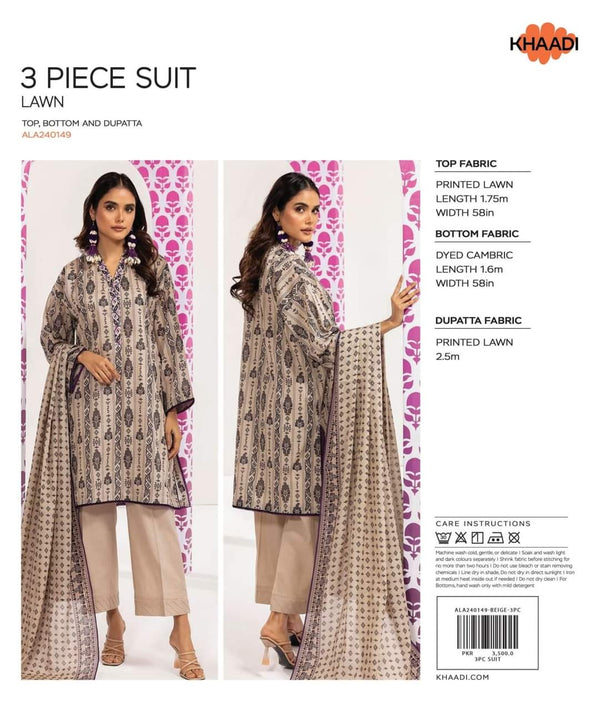 Khaadi 3pcs
